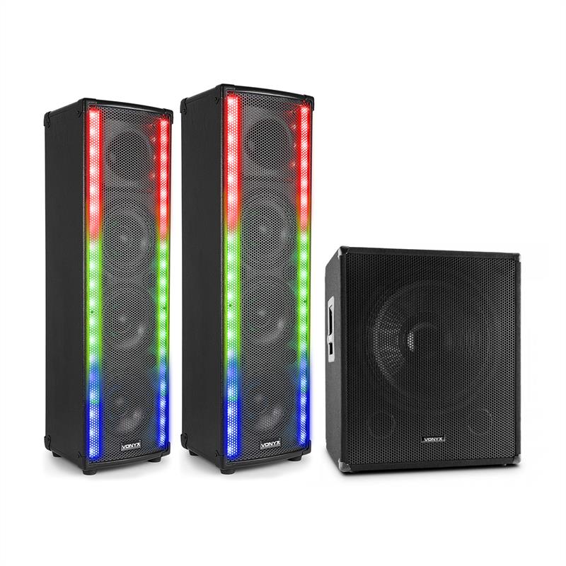 E-shop Vonyx LM65, sada s PA reproduktorom, 400 W, subwoofer, čierna