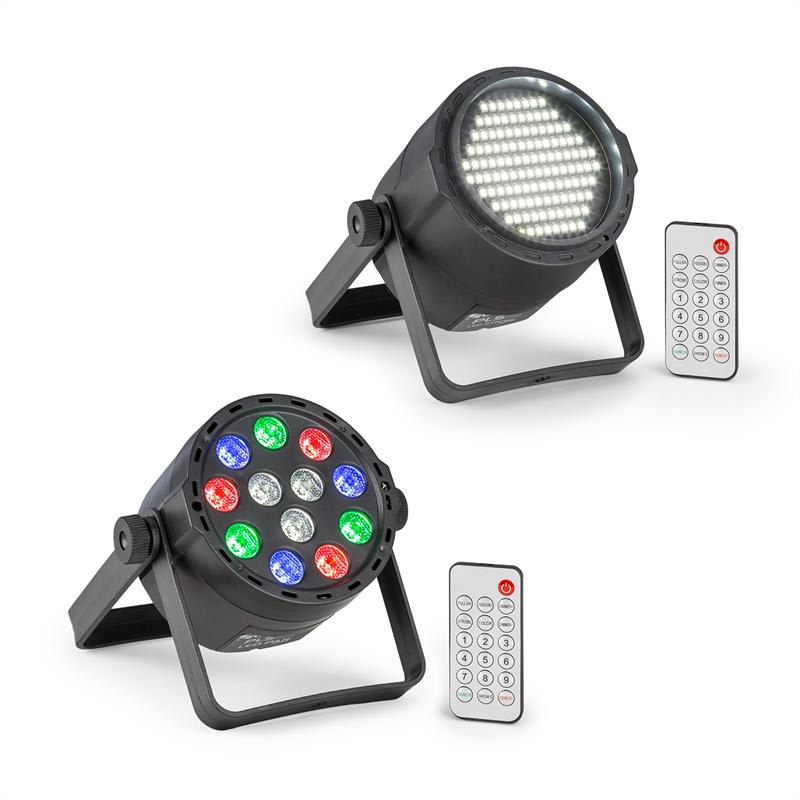 Beamz PLS15 set V7 LED-stroboskop PLS25 par LED-stralkastare