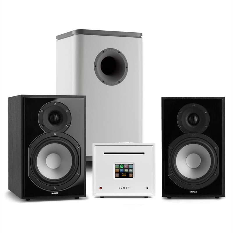 E-shop Numan Unison Reference 802 Edition, stereo systém, zosilňovač, reproduktory, čierna/biela