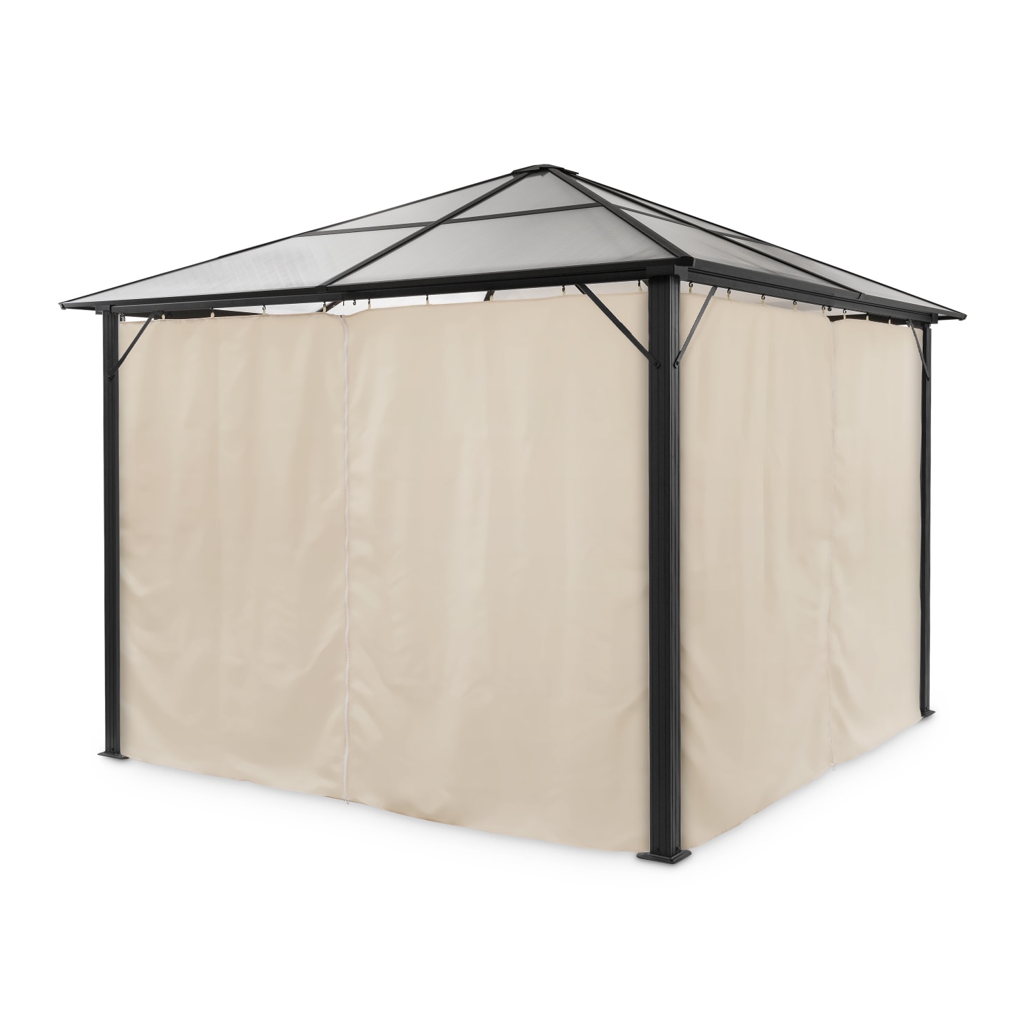 Blumfeldt Pantheon Solid Sky, pavilón so 4 bočnými stenami, 3 x 3 m, polykarbonát, hliník