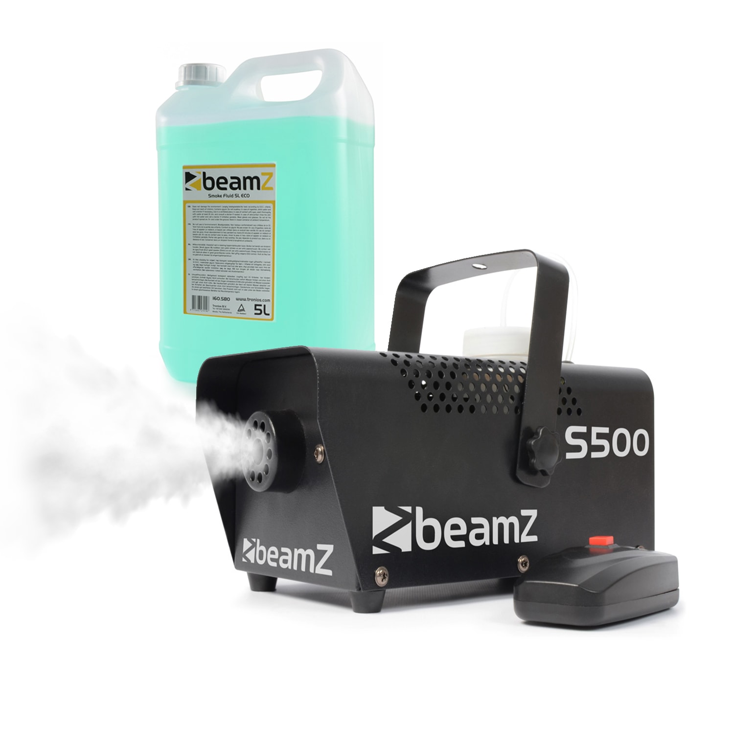 Levně Beamz S500, výrobník mlhy, s mlžnou tekutinou, 500 W, 50 m3/min.