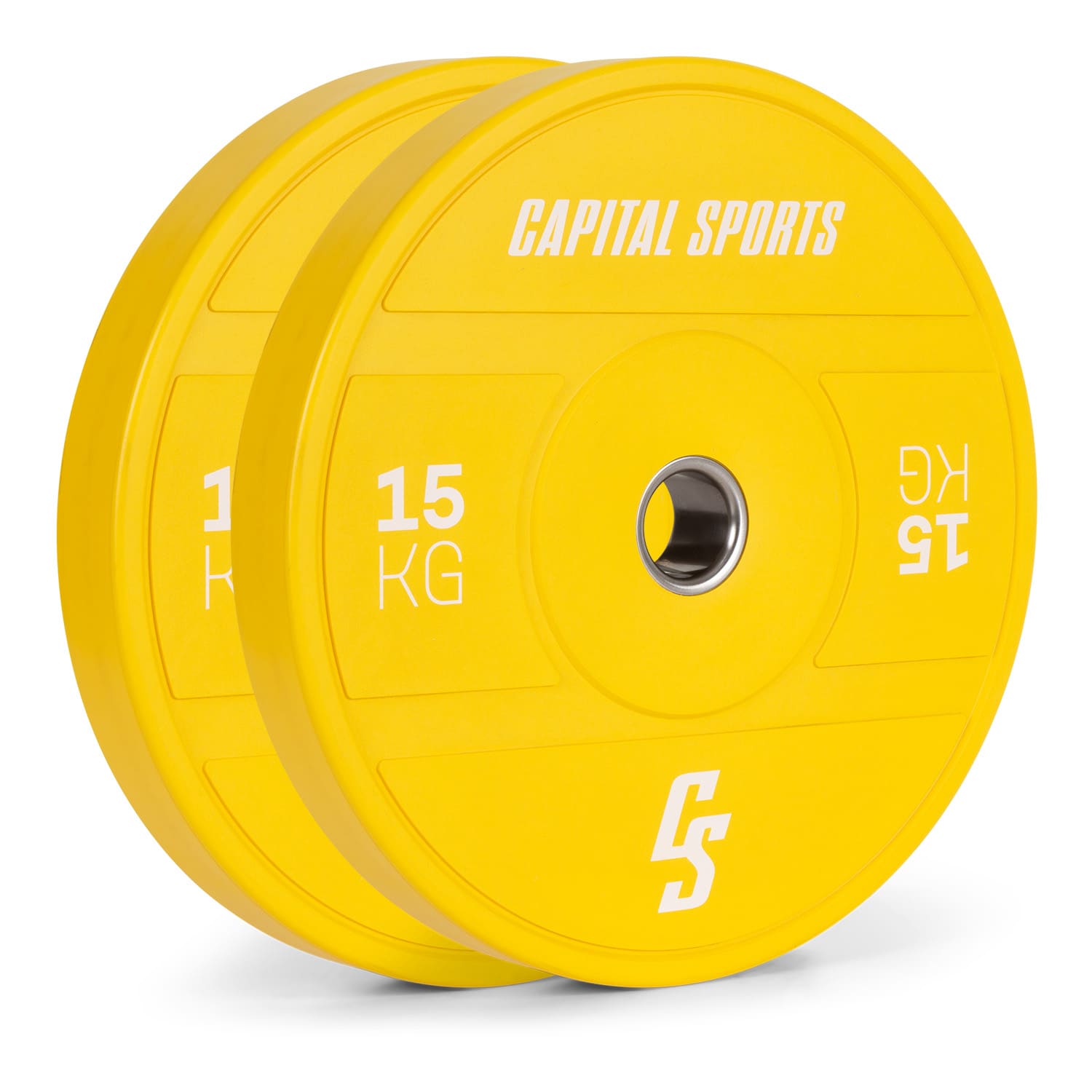 Levně Capital Sports Nipton 2021, kotoučové závaží, bumper plate, 2x 15 kg, O 54 mm, tvrzená pryž