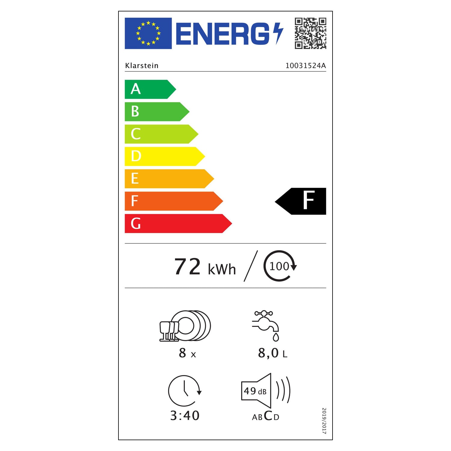 A mini máquina de lavar loiça ia 8, 1620 Watt, para 8 serviços  padrões de loiça, ruído em funcionamento: 49 dB, Dimensões: 55 x 59 x  49,5 cm (LxAxP), unidade independente