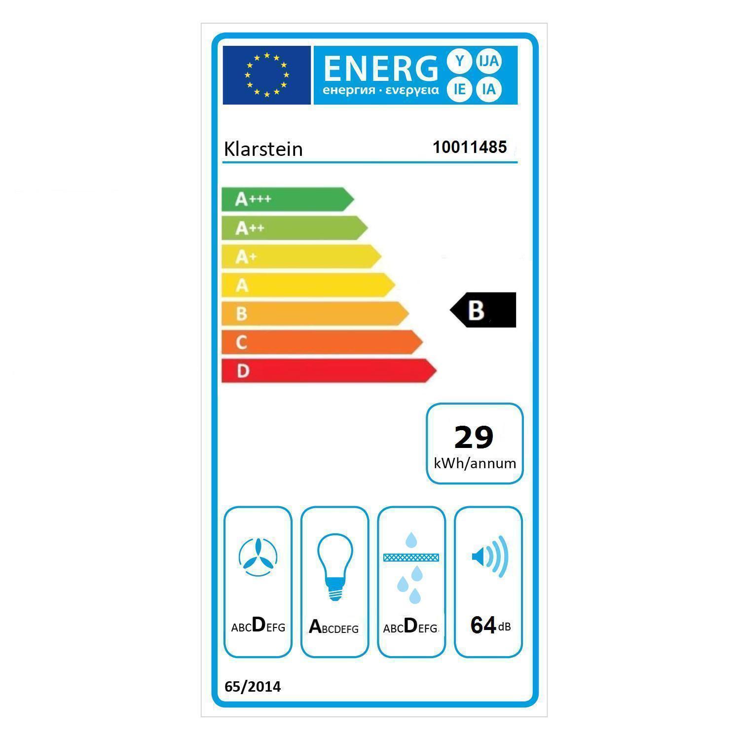 Klarstein Jet Set 2500 sèche-linge par extraction d'air 850 W CEE