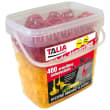 KIT 400 croisillons linéaires 2mm + 50 têtes monobloc rouges photo du produit