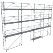 Échafaudage 104 m² structure Fusio planche alu/bois plinthes photo du produit image_1 S