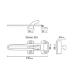 Entrebâilleurs de sécurité pour porte MODERN - Chromé photo du produit image_2 S