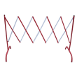 Barrière extensible acier 2.30 m rouge/blanc photo du produit image_1 S