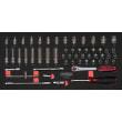 Module servante - Cliquet et douilles 1/4" photo du produit image_1 S