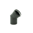 Coude br 45° noir mat ø 80 mm + joint photo du produit image_1 S