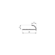 Quarts de rond ouverts PVC blanc photo du produit