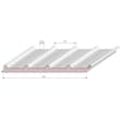 Panneaux sandwichs pour toiture 1000 ep 40mm Ral 5008 photo du produit image_1 S