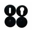 Paire de rosaces Meudon aluminium noir mat clé L photo du produit image_1 S