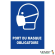 Panneau Masque obligatoire rigide 210x297mm photo du produit image_1 S
