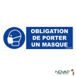 Panneaux Obligation de porter un masque photo du produit