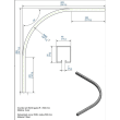 Courbe de rail 3530 en acier pour panneaux de 550 mm maxi photo du produit image_3 S