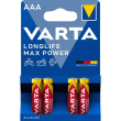 Piles alcalines LONGLIFE MAX POWER LR03/AAA photo du produit image_1 S