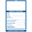 Panneau permis construire 1200 x 800 mm photo du produit