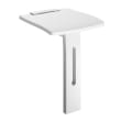 Siège de douche rabattable avec pied - 480x410x360mm - Blanc photo du produit image_1 S