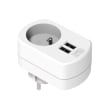 Chargeur 2 USB Blanc 3.4A Total photo du produit