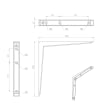 Console carre acier blanc 250x250 photo du produit image_1 S