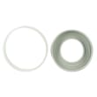 Ensemble joint-bague pour pipe de WC sortie Ø85-107mm blanc photo du produit