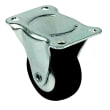 Roulette caoutchouc Ø 50 mm platine fixe photo du produit image_1 S