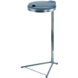 Poubelle H980xl500xP530mm 120 l couvercle argent (KS)pied photo du produit image_1 S