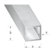 Tube carré 10 x 10 x 1 mm - Aluminium brut photo du produit image_1 S
