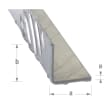 Cornière égale à damiers 20 x 20 x 2 mm - Aluminium brut photo du produit image_1 S