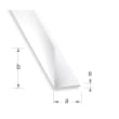 Cornière inégale 10 x 20 x 1 mm - PVC blanc photo du produit image_1 S