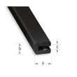 Profilé U entourage 7 x 4 x 2 mm - PVC noir photo du produit image_1 S