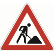 Panneau de signalisation VZ 123 Poste de travail longueur 900x2&nbsp;mm photo du produit
