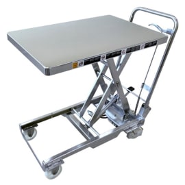Table élévatrice manuelle inox BISHAMON® photo du produit