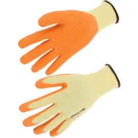 Gant enduit latex polyester orange jauge 10 photo du produit