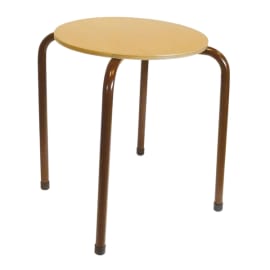 Tabouret H430 x Ø350 mm - Hêtre / Métal photo du produit