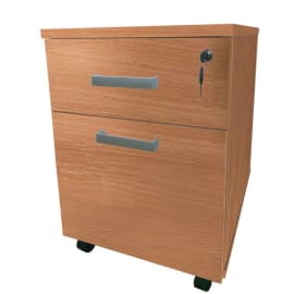 Caisson mobile 1 tiroir + 1 DS 420 x 555 x 587 mm - Hêtre photo du produit