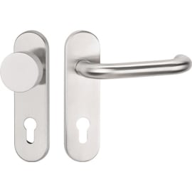Garniture pour portes coupe-feu NW-495 acier inoxydable 60 photo du produit