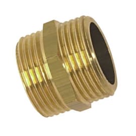 Mamelons mâles/mâles égaux - Laiton/Chromé photo du produit