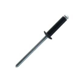 Rivet tête plate laquée noir - Alu/Acier photo du produit