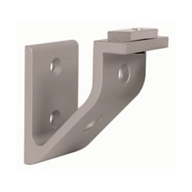 Support profilé aluminium anodisé argent photo du produit