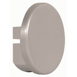 Embout rond aluminium anodisé argent photo du produit