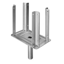 Fourche double entrée zingué 80 x 160 mm photo du produit