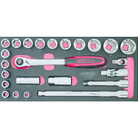 Module servante - Cliquet et douilles 1/2" photo du produit