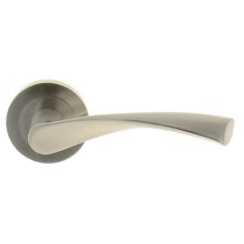 Ensemble béquilles sur rosaces Balard nickel mat photo du produit
