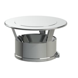 Chapeau plat inox DUOTEN Ø 150-200 mm + bride photo du produit