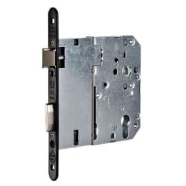 Serrure 1 pt PMR clé I axe 120 entraxe 70 bout rond vernis photo du produit