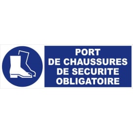 Panneau - Port obligatoire de chaussure de sécurité photo du produit
