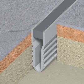 Joint de fractionnement à encastrer PVC gris 9 x 35 mm photo du produit