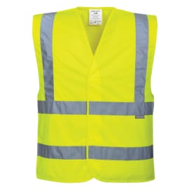 Gilet baudrier double ceinture jaune T2XL/3XL photo du produit